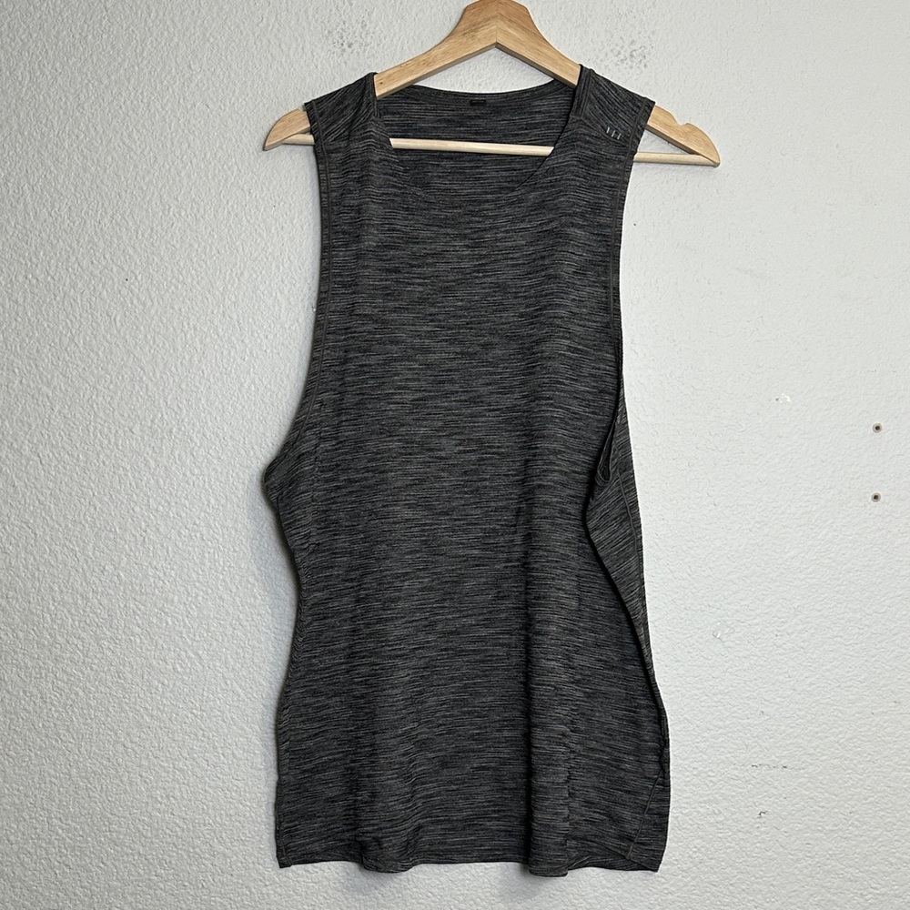 lululemon athletica Men's Dark Gray Heather Performance Tank Top